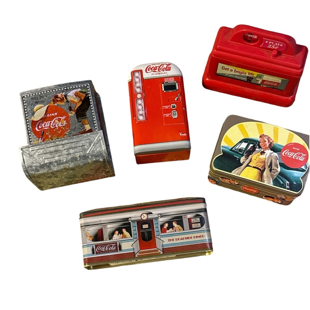 Coca-Cola Set of 5 Coke Collective Tins,